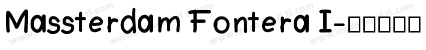 Massterdam Fontera I字体转换